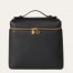 Loro Piana Extra Pocket Backpack in Black Grained Calfskin
