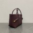 Loro Piana Ghiera Small Shopper in Bordeaux Grained Leather