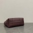Loro Piana Ghiera Small Shopper in Bordeaux Grained Leather