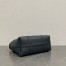 Loro Piana Ghiera Small Shopper in Navy Blue Grained Leather