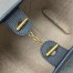 Loro Piana Ghiera Small Shopper in Navy Blue Grained Leather