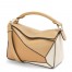 Loewe Puzzle Small Bag In Multicolour Warm Desert Calfskin