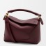 Loewe Puzzle Edge Small Bag in Burgundy Classic Calfskin 
