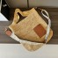 Loewe Slit Tote Bag in Raffia and Calfskin 