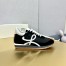 Loewe Women's Flow Runner Sneakers in Black Nylon and Suede