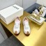 Loewe Women's Flow Runner Sneakers in White Nylon and Grey Suede