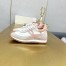 Loewe Women's Flow Runner Sneakers in White Nylon and Grey Suede