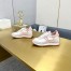 Loewe Women's Flow Runner Sneakers in White Nylon and Grey Suede