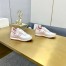 Loewe Women's Flow Runner Sneakers in White Nylon and Grey Suede