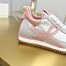 Loewe Women's Flow Runner Sneakers in White Nylon and Grey Suede