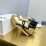 Loewe Women's Flow Runner Sneakers in Beige Nylon and Suede