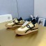 Loewe Women's Flow Runner Sneakers in Beige Nylon and Suede
