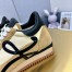 Loewe Women's Flow Runner Sneakers in Beige Nylon and Suede