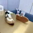 Loewe Women's Flow Runner Sneakers in Beige Nylon and Suede