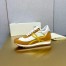 Loewe Women's Flow Runner Sneakers in White Nylon and Tan Suede