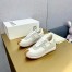 Loewe Women's Flow Runner Sneakers in White Brushed Suede 