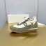 Loewe Women's Flow Runner Sneakers in Green Brushed Suede
