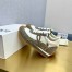 Loewe Women's Flow Runner Sneakers in Green Brushed Suede