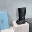 Prada Knee-High Boots 55mm in Black Leather