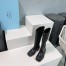 Prada Knee-High Boots 55mm in Black Leather