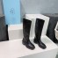 Prada Knee-High Boots 55mm in Black Leather