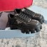 Prada Women's Sneakers in Black Padded Nappa Leather 