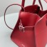 The Row Margaux 10 Top Handle Bag in Red eather