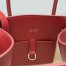 The Row Margaux 10 Top Handle Bag in Red eather