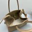 The Row Margaux 10 Top Handle Bag in Sand Grained Leather