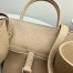 The Row Margaux 10 Top Handle Bag in Sand Grained Leather