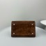 The Row Margaux 10 Top Handle Bag in Brown Suede Leather