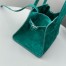 The Row Margaux 10 Top Handle Bag in Green Suede Leather