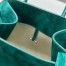 The Row Margaux 10 Top Handle Bag in Green Suede Leather