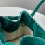 The Row Margaux 10 Top Handle Bag in Green Suede Leather