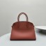 The Row Margaux 12 Top Handle Bag in Brick Leather