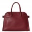 The Row Margaux 12 Top Handle Bag in Brick Leather