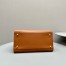 The Row Margaux 12 Top Handle Bag in Brown Leather