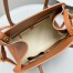 The Row Margaux 12 Top Handle Bag in Brown Leather