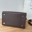 The Row Margaux 12 Top Handle Bag in Chocolate Leather