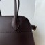The Row Margaux 12 Top Handle Bag in Chocolate Leather