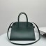 The Row Margaux 12 Top Handle Bag in Green Leather