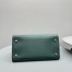The Row Margaux 12 Top Handle Bag in Green Leather
