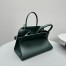 The Row Margaux 12 Top Handle Bag in Green Leather