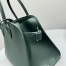 The Row Margaux 12 Top Handle Bag in Green Leather