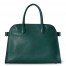 The Row Margaux 12 Top Handle Bag in Green Leather