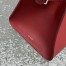 The Row Margaux 12 Top Handle Bag in Red Leather
