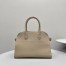 The Row Margaux 12 Top Handle Bag in Sand Grained Leather