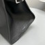 The Row Margaux 12 Top Handle Bag in Black Grained Leather