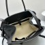 The Row Margaux 12 Top Handle Bag in Black Grained Leather