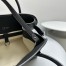 The Row Margaux 12 Top Handle Bag in Black Grained Leather